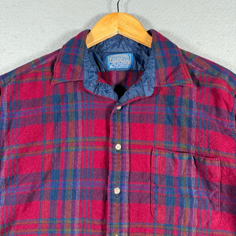 Vintage Pendleton Wool Plaid Button Up Shirt Wome… - image 4